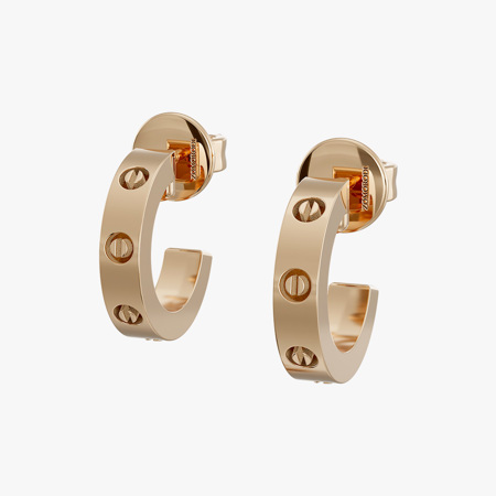 Half Hoop Gold Earrings